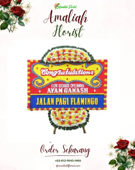 Sewa Papan Bunga Suka Menanti